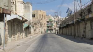 verlassene Straßen in Hebron